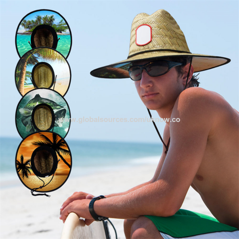 Bulk Buy China Wholesale Custom Logo Hollow Sun Straw Hats American Hat Big  Brim Oem Surfing Lifeguard Natural Brand Summer Beach Women Men $2.39 from  Fujian U Know Supply Management Co., Ltd