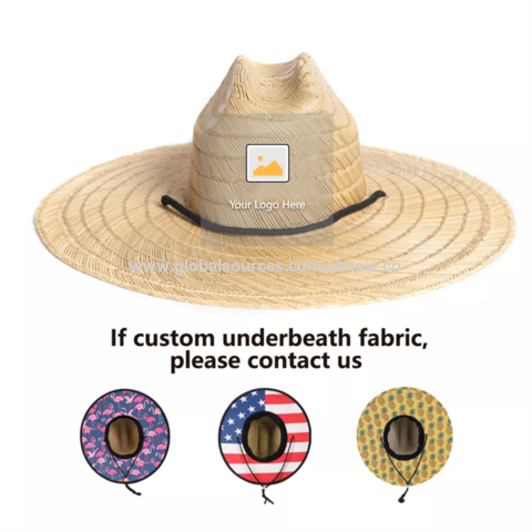 Summer Sunshade Wide Brim Custom Logo Beach Surf Lifeguard Natural Straw Hat  For Men, Wide Brim Straw Fishing Hat, Sun-proof Straw Hat, Straw Beach Sun  Hat - Buy China Wholesale Straw Lifeguard