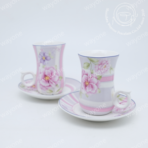 European Tea Cup Set - Luxury Porcelain with Nordic Design 