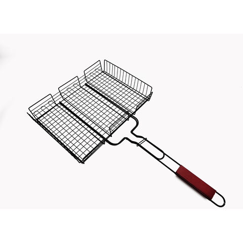 BBQ Net Tube Rolling Basket Grill Tool with Removable Mesh Cover BBQ  Accessories