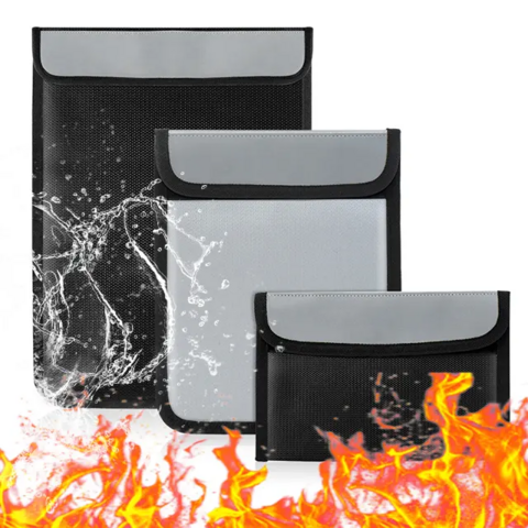 Kaufe Feuerfeste Dokumententasche mit Reißverschluss, feuer- und