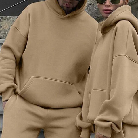 Conjuntos de sudaderas OEM personalizadas, algodón poliéster, estilo hip hop casual, ropa de calle, conjunto de sudadera para mujer, sudaderas con capucha de felpa unisex para hombre for sale at factory direct price