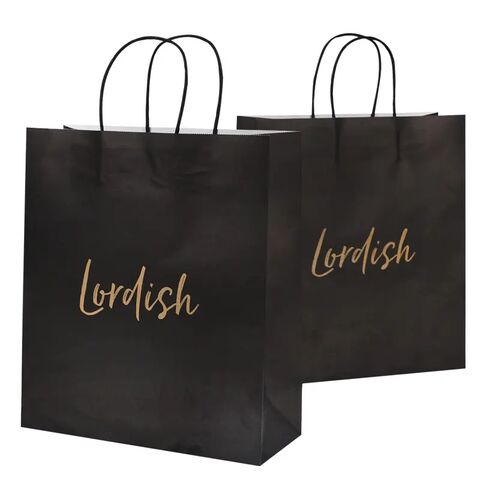Saco de Papel Kraft Marrom para Fast Food com Logotipo Personalizado e Impresso com Alça para Levar for sale at factory direct price