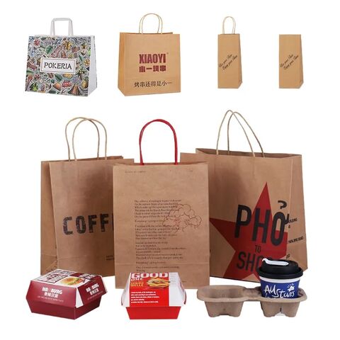 Durable White Paper Lunch Bags, Paper Grocery Bags, Pack of 500 - China  Kraft Paper Bag, Shopping Paper Bag