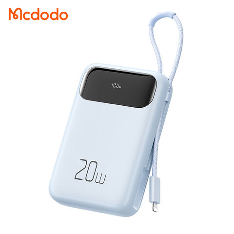 Buy Wholesale China Mcdodo Powerbank 10000 Mah With Built-in Lightning Cable  22.5w 20w Pd Portable Mobile Phone Battery Charger & Power Bank at USD  10.77