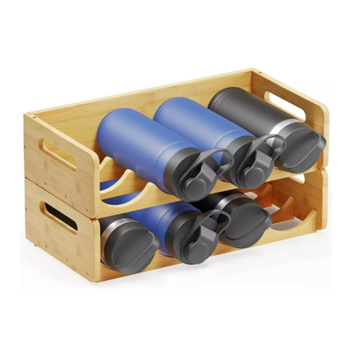 Buy Wholesale China Bamboo Water Bottle Organizer With Labels, Kitchen ...