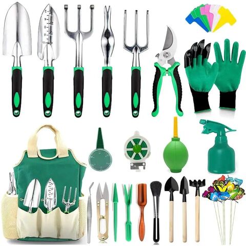 Garden Tools Set of 6 Pcs Hand Suit Mini Transplant Trowel Hand Rake Plant