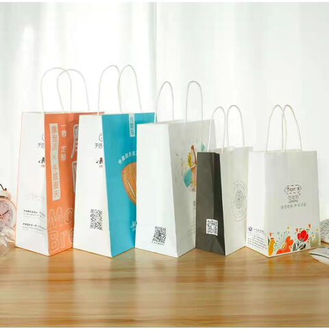 Buy Wholesale China Kraft Paper Gift Bags Eco-friendly Shopping Bag