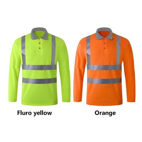 قميص بولو عاكس للرؤية عالية لسلامة العمل - ملابس عمل عاكسة بالجملة for sale at factory direct price