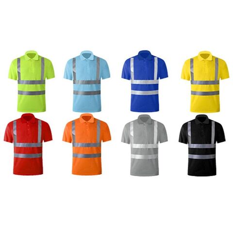 قميص بولو عاكس للرؤية عالية لسلامة العمل - ملابس عمل عاكسة بالجملة for sale at factory direct price
