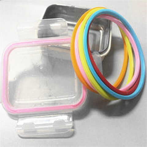 Durable Flat Silicone Rubber Gasket Rings Tear Resistance For Glass  Container