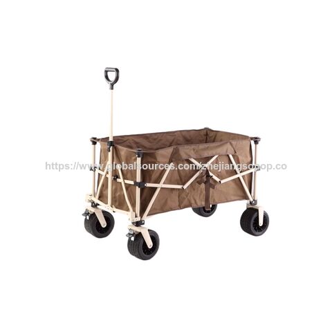 Carrinho dobrável de atacado 150L, carrinho de jardim portátil
