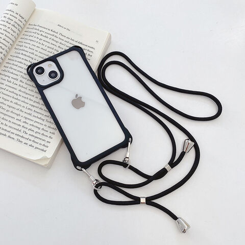 Luxury Leather Loop Cases with Mirror Card Holder for iPhone 14 13