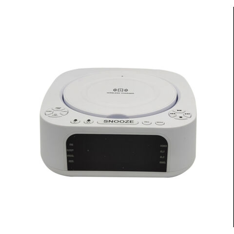 Radio multifunción barata con carga inalámbrica de 5W, reproductor de CD/USB/AUX/MP3 for sale at factory direct price
