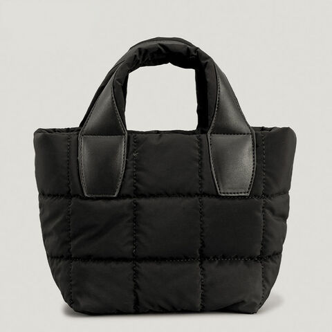 Buy Wholesale China Custom Winter Handbags Padded Nylon Puffy Tote