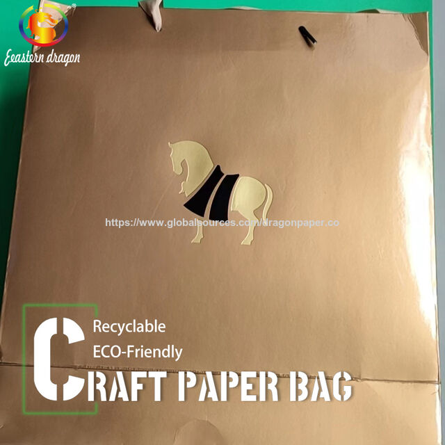 Bolsas de Papel Kraft Ecológicas Personalizadas al por Mayor para Regalo for sale at factory direct price