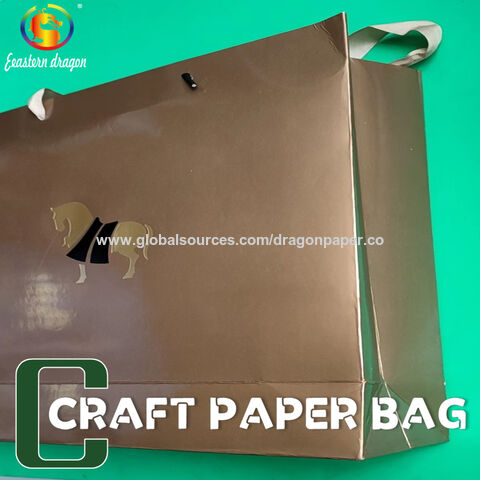 Papel Kraft Grueso Personalizado con Recubrimiento para Bolsa de Regalo for sale at factory direct price