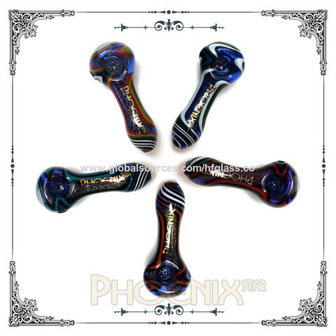 Buy Wholesale China Wholesale Phoenix Star Spoon Pipe With Honeycomb Screen  4 Inches Glass Pipes American Color Rod Blown Hand Pipe For Smoking & Glass  Pipe at USD 1.5