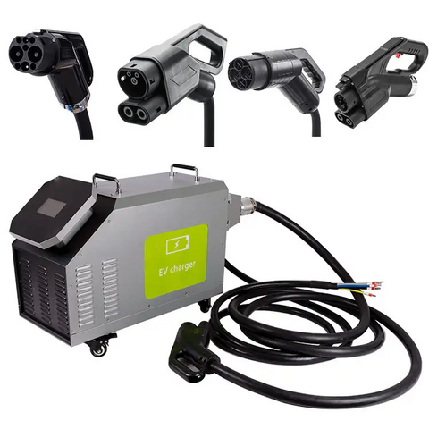 Portable Level 2 EV Charger CCS Type 2/Type 1/Chademo 50 Kw Evse