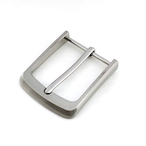 Buy Wholesale China 40mm Zinc Alloy Pin Buckle Single Prong Contoured ...