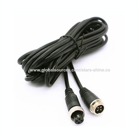 Buy China Wholesale 4 Pin Aviation Waterproof Car Video Extension Cable For  Rear View Camera Truck Trailer Bus Lorry & Aviation Extension Cable $5.8
