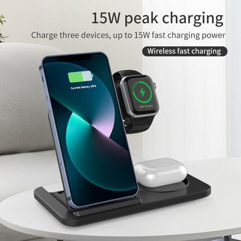 Buy Wholesale China Portable 3 In 1 Multifunctional Wireless Charger For  Cellphone Xiaomi Huawei Samsung Earphone Smart Watch Qi Fast Charging  Holder & Phone Charger at USD 10.5