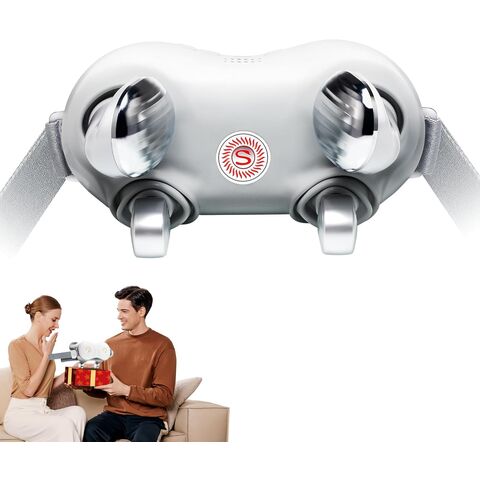 SKG Alat Pijat Leher Shiatsu untuk Meredakan Nyeri, Alat Pijat Elektrik 4D untuk Pijat Dalam Jaringan Leher dan Bahu dengan Pemanas H7
