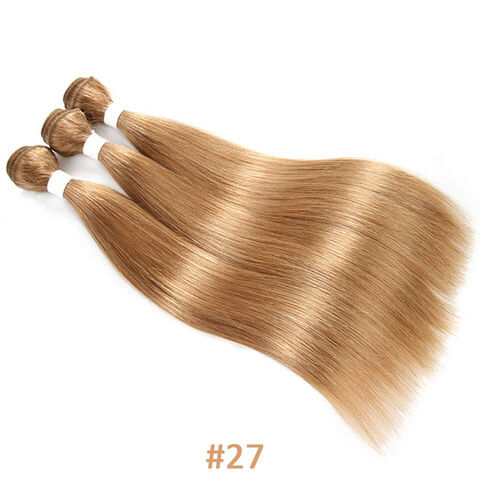 Human Hair #27 HONEY BLONDE Deep Wave Bulk Hair Extensions for