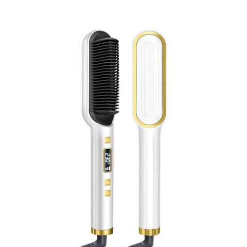 Nova Escova Secadora de Cabelo Elétrica Multifuncional 3 em 1 de Marca Própria, Pente Quente Personalizado Resistente ao Calor