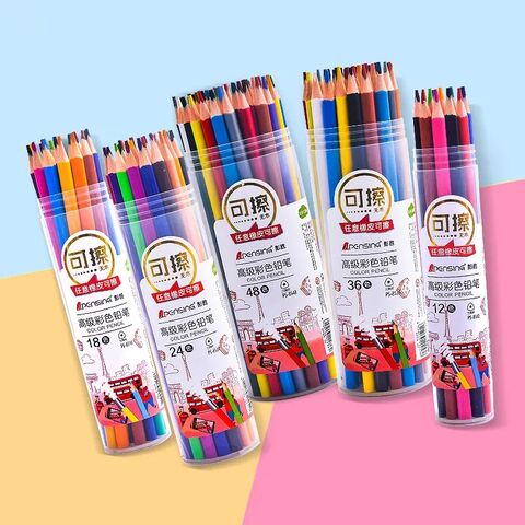 Lápices de colores triangulares borrables para dibujo y graffiti infantil - Barras triangulares for sale at factory direct price