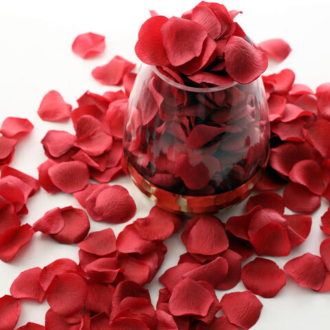 Venta caliente de pétalos de boda rojo rosa pétalos de flores San Valentín arreglo boda