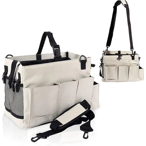 Grands sacs de rangement portables avec poignée, fourre-tout pour  enseignants, caddie avec poches pour salle de classe, nouvelle collection -  AliExpress