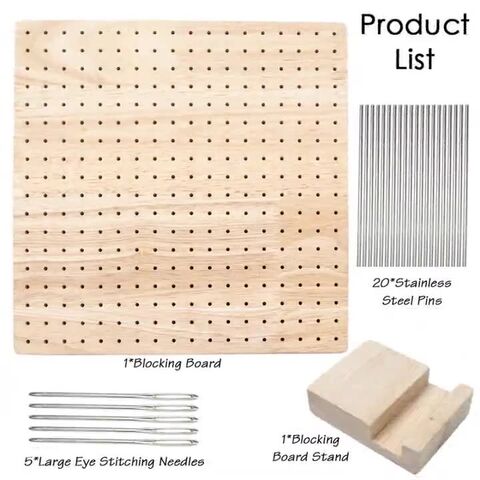 Buy Wholesale China Wooden Blocking Board For Crochet And Knitting & Wooden  Crochet Blocking Board at USD 50