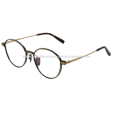 Optische Brillen im runden Stil, Titan-Brillenfassungen mit Ihrem eigenen Logo, sofort ab Lager lieferbar, schnelle Lieferung for sale at factory direct price