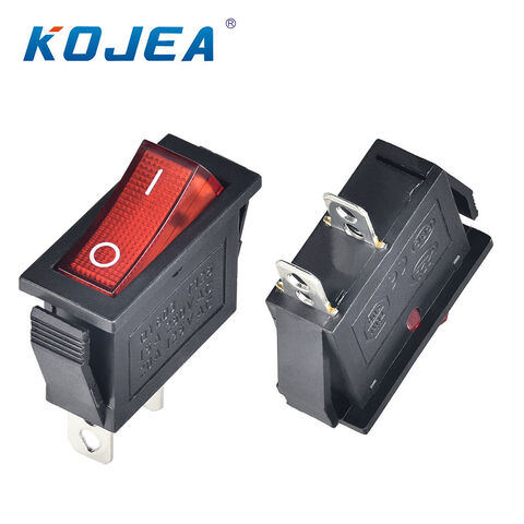 3 Position Rocker RL1-5 16A 250VAC 3-Pin Rocker Switch - Black Button 3 Position Electrical Switch 250VAC Switch