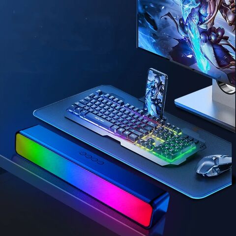 OEM + Vollbild-RGB-Beleuchtung + Drücken Sie die Taste, um den Beleuchtungsmodus zu wechseln + RGB-Bluetooth-Lautsprecher