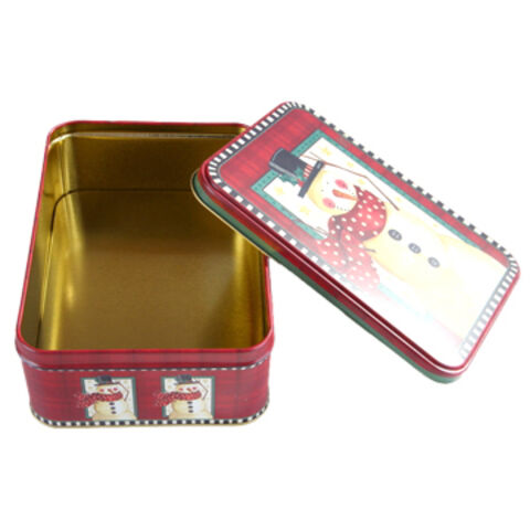 Buy Wholesale China Christmas Tin Box With Cmyk Printing All Around ...