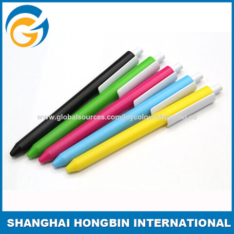 Bolígrafo de plástico a precio económico, bolígrafo promocional con logo personalizado, ideal para regalos publicitarios for sale at factory direct price