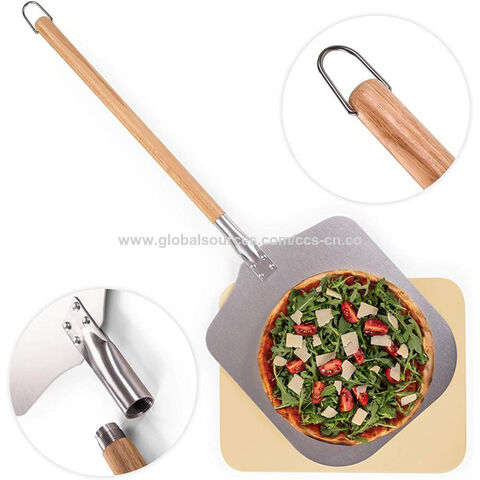 BIG HORN OUTDOORS Pizza Turning Peel - 7-Inch Non-Stick Aluminum Peel For Pizza Ovens