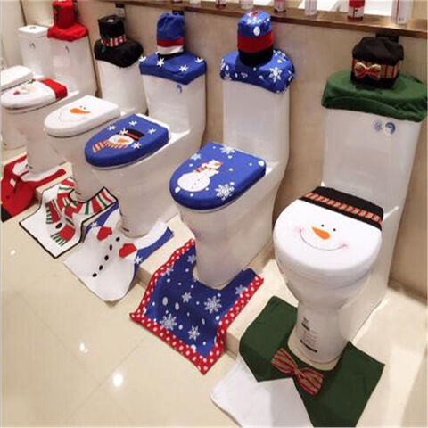 Christmas toilet cover hot sale