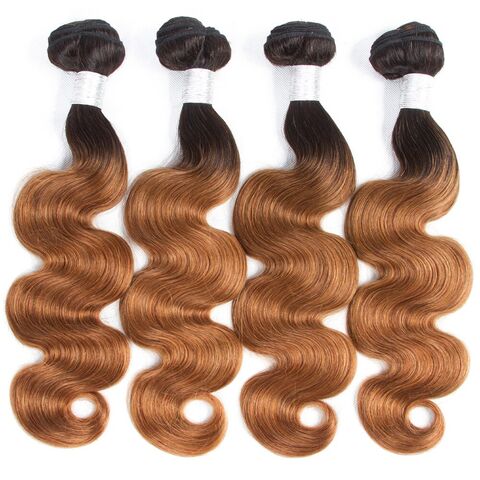 T-zer Brazilian Body Wave Bundles with Closure 100% Unprocessed 7A