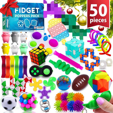 Tangles Fidget Toys Lot de 6 jouets sensoriels pour soulager l'anxiété Tangles Fidget Toys Lot de 6 jouets sensoriels pour soulager l'anxiété