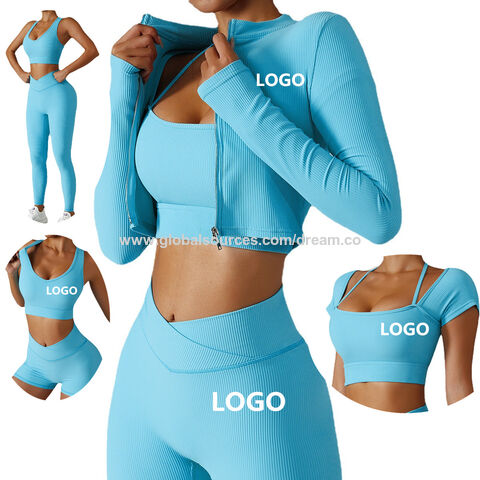 New Sportswear Lady Long -Sleeved Zipper Jacket Tight Run Yoga Pants  Professional Fitness Suit - China Yoga Set and Yoga Leggings price