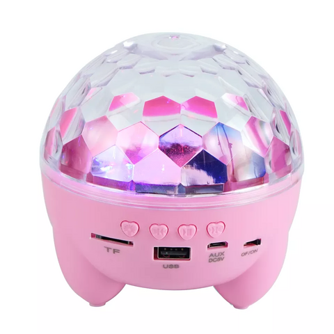 Speaker with disco hot sale ball on top