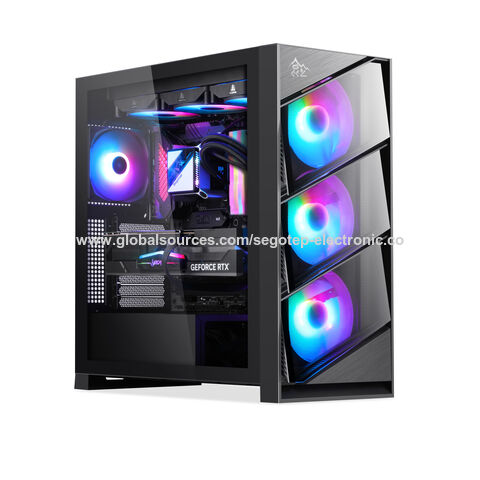 Segotep Gank 360-RGB Full-Tower Eatx White Desktop Gaming Computer