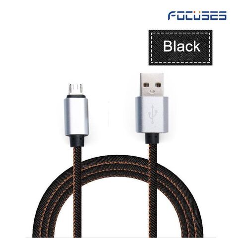 Cable de carga micro USB trenzado de alta resistencia para teléfono móvil
