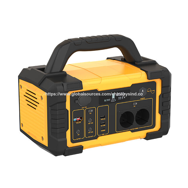 Station d'Énergie Portable 600W en Plastique - Alimentation Mobile pour l'Extérieur