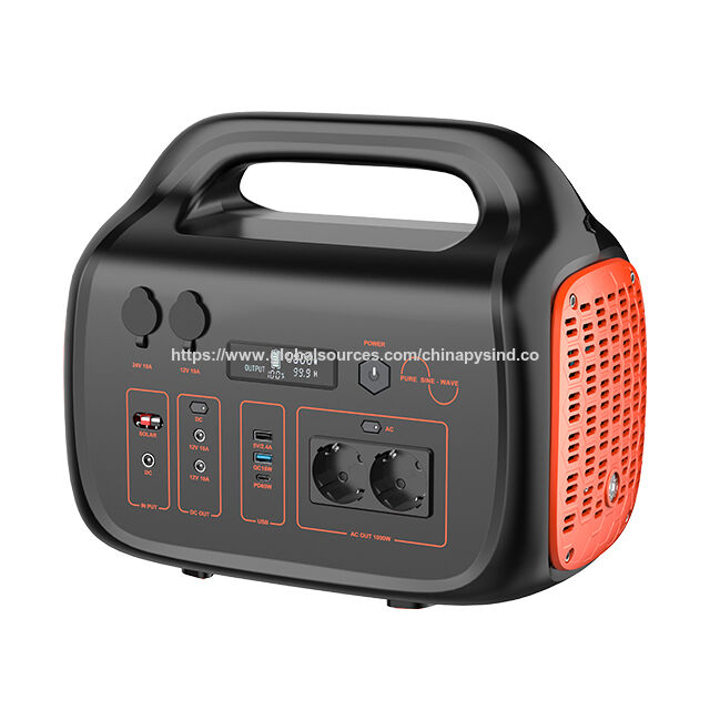 Station d'énergie portable, design rond et finition douce