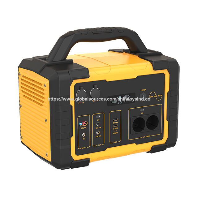 Station d'Énergie Portable 1000W, Noir