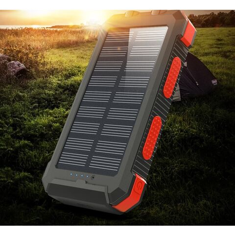 20000mAh Solar Charger for Cell Phone iphone, Portable Solar Power Bank  with Dual 5V USB Ports, 2 Led Light Flashlight, Compass Battery Pack for  Outdoor Camping Hiking(Green) 